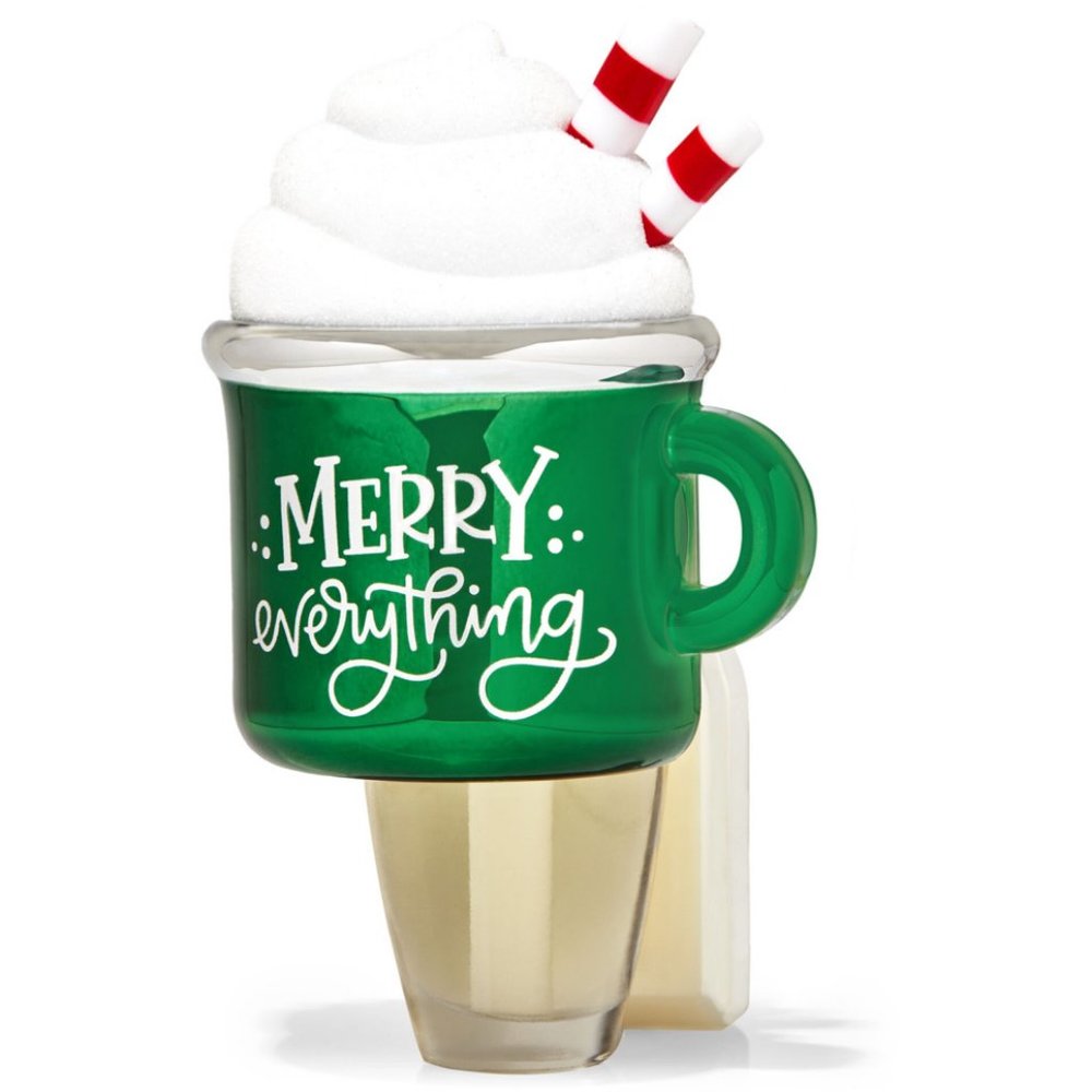 Bath & Body Works Green Christmas Mug Nightlight Wallflowers Fragrance Plug-In